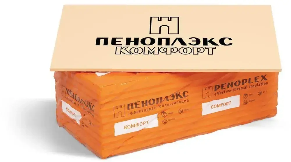1 шт. Экструзионный пенополистирол XPS ПЕНОПЛЭКС КОМФОРТ 1185х585х20 мм