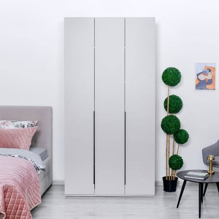 BOSS STANDART 120 шкаф -3Д Кашемир серый