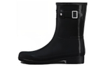 HUNTER Refined Waterproof Abrasion Resistant Cushioning Rain Boots Women"s Black