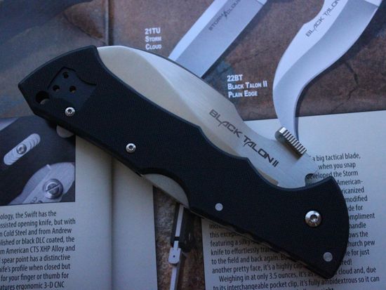 Нож Cold Steel 22B Black Talon II Plain Edge