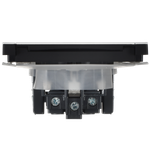 FORTE&PIANO Розетка 1-местная с заземлением с защитными шторками и крышкой безвинтовое крепление 16А IP44 FP219M металл белый IEK