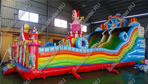 Коммерческий надувной батут "Парк развлечений" 14*7*7,5 м