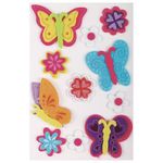 Наклейки из фетра "Бабочки", 11 шт., ассорти, ОСТРОВ СОКРОВИЩ, 661481