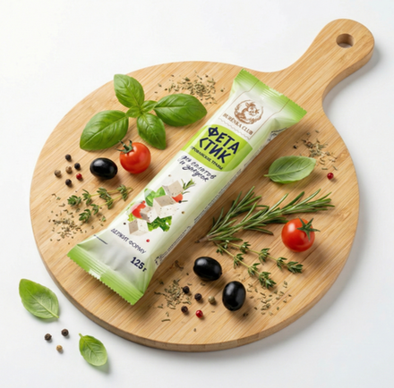 Сыр Burenka Club Фета легкий с прованскими травами 35% 125г