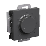 ATLASDESIGN ТЕРМОСТАТ электронный для теплого пола с датчиком, 10A, механизм, БАЗАЛЬТ