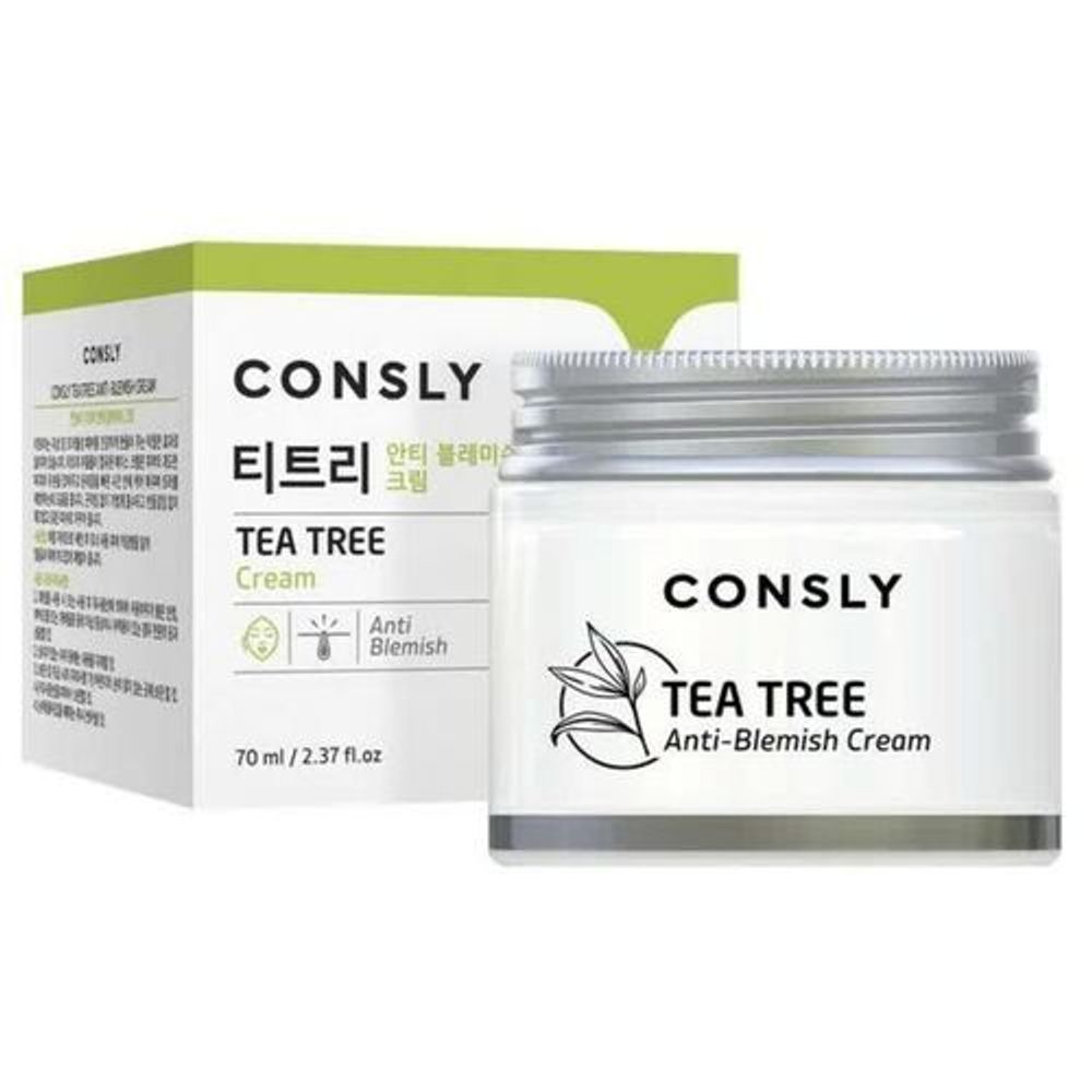 Крем Consly для проблемной кожи с экстрактом чайного дерева - Tea tree anti-blemish cream, 70мл