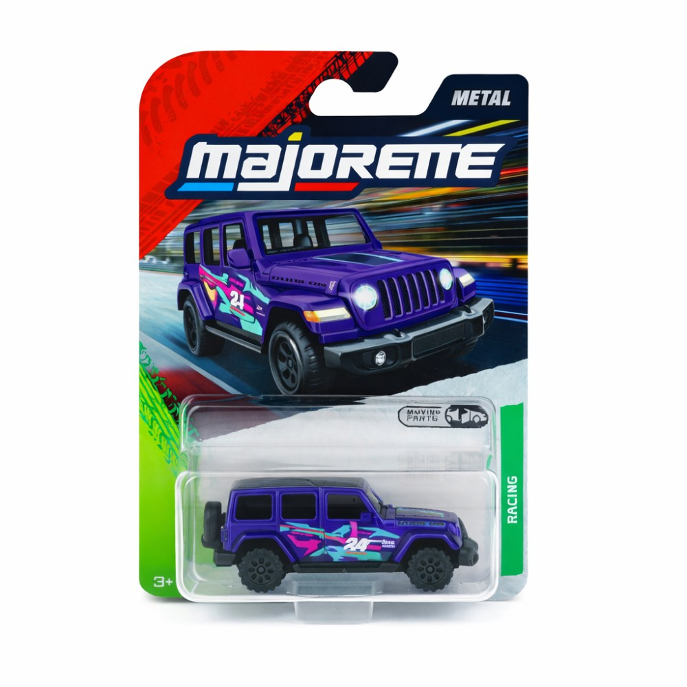 Металлическая машинка Majorette Racing Jeep Wrangler 4000000 7 4XE 1:64 4000000 7 — фото 1