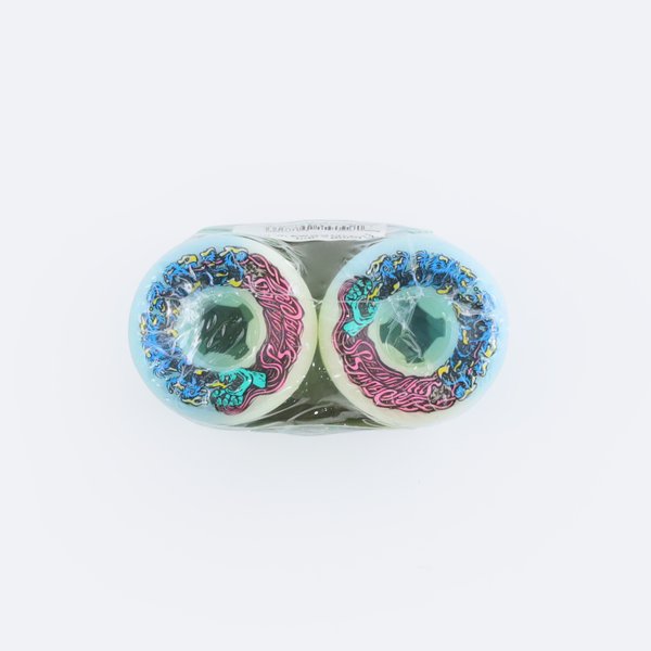 Колеса Slime Balls Hairballs 50-50 (white/teal) 95A артикул:A5brBomWhWtQli9Ao3G5T0 - купить в магазине Дайс