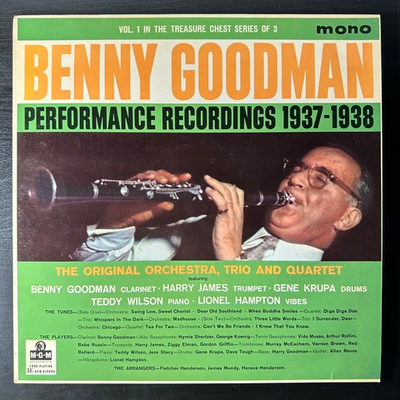 Benny Goodman ‎– Performance Recordings 1937-1938 Volume 1 (Англия)