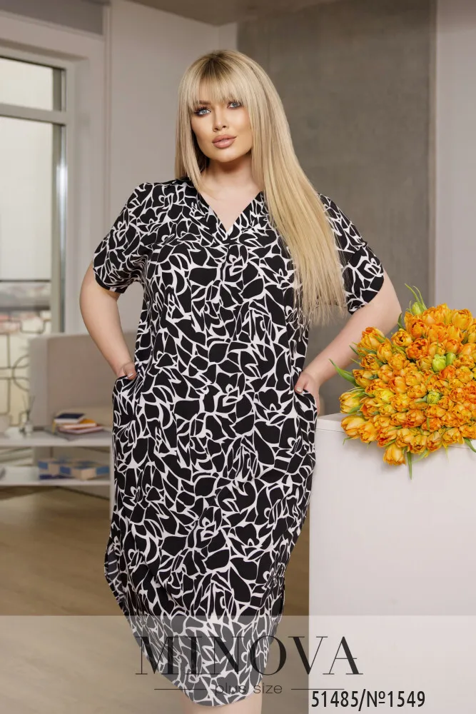 Платье 1549-черный Minova