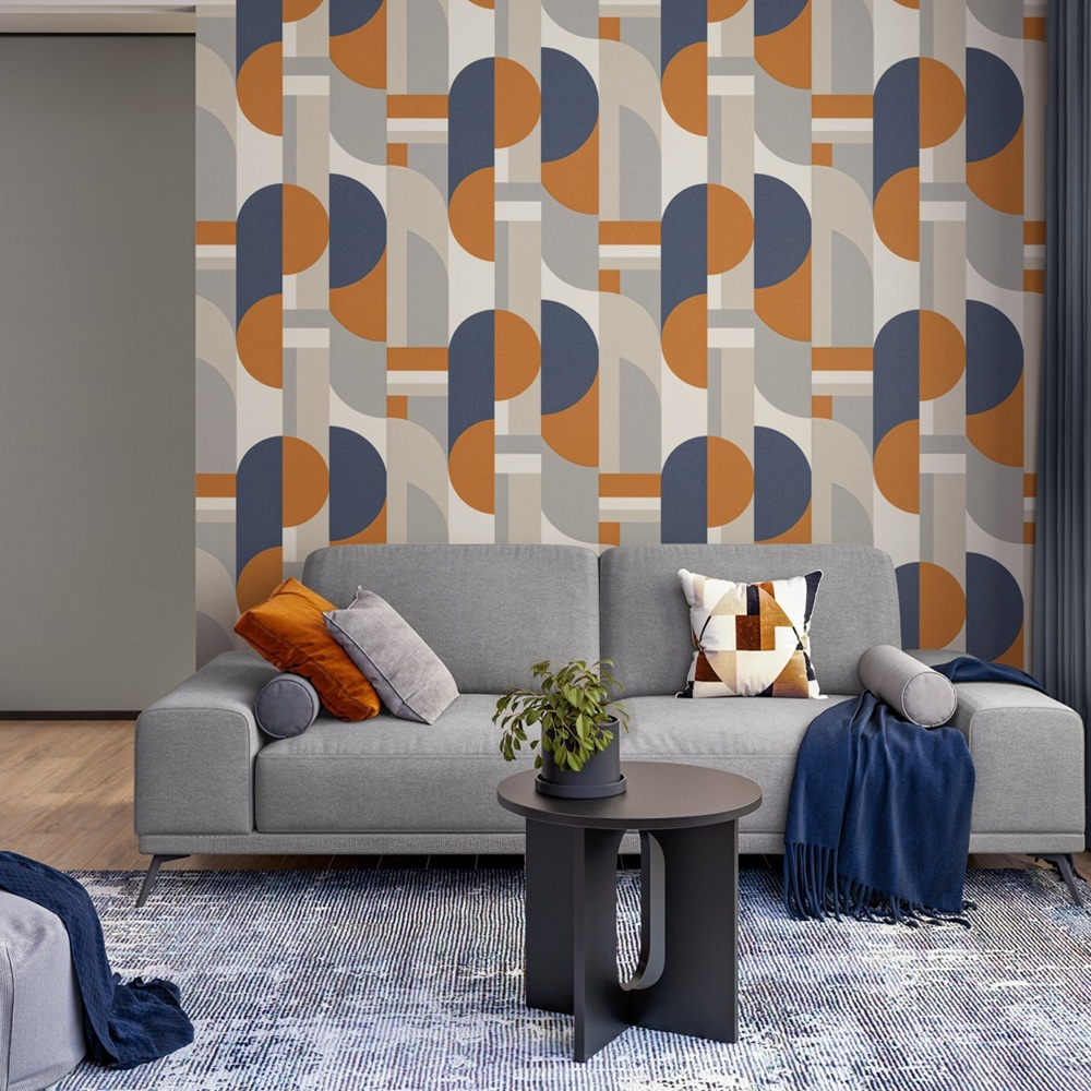 Обои виниловые TC72574-41 PALITRA TREND Collage абстракция и геометрия, размер 1,06х10 м