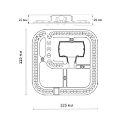 Светодиодный модуль Novotech Klark LED 48W 3000/4200/6300K 357767