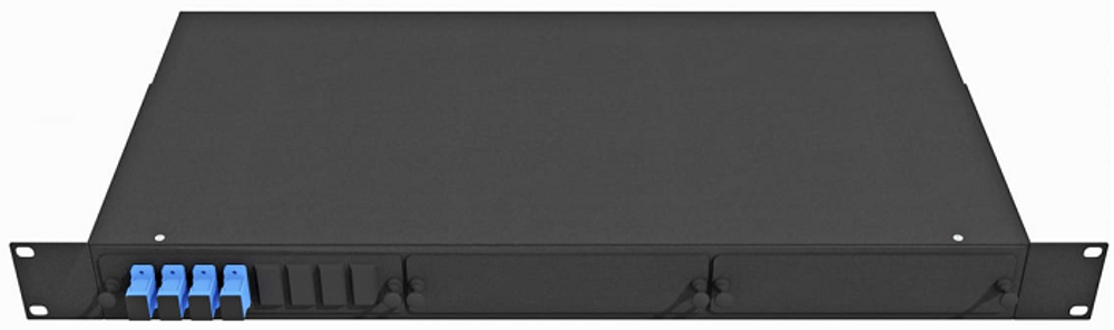 Кросс оптический стоечный  TopLAN КРС-Top-1U-04SC/U-OS2-BK