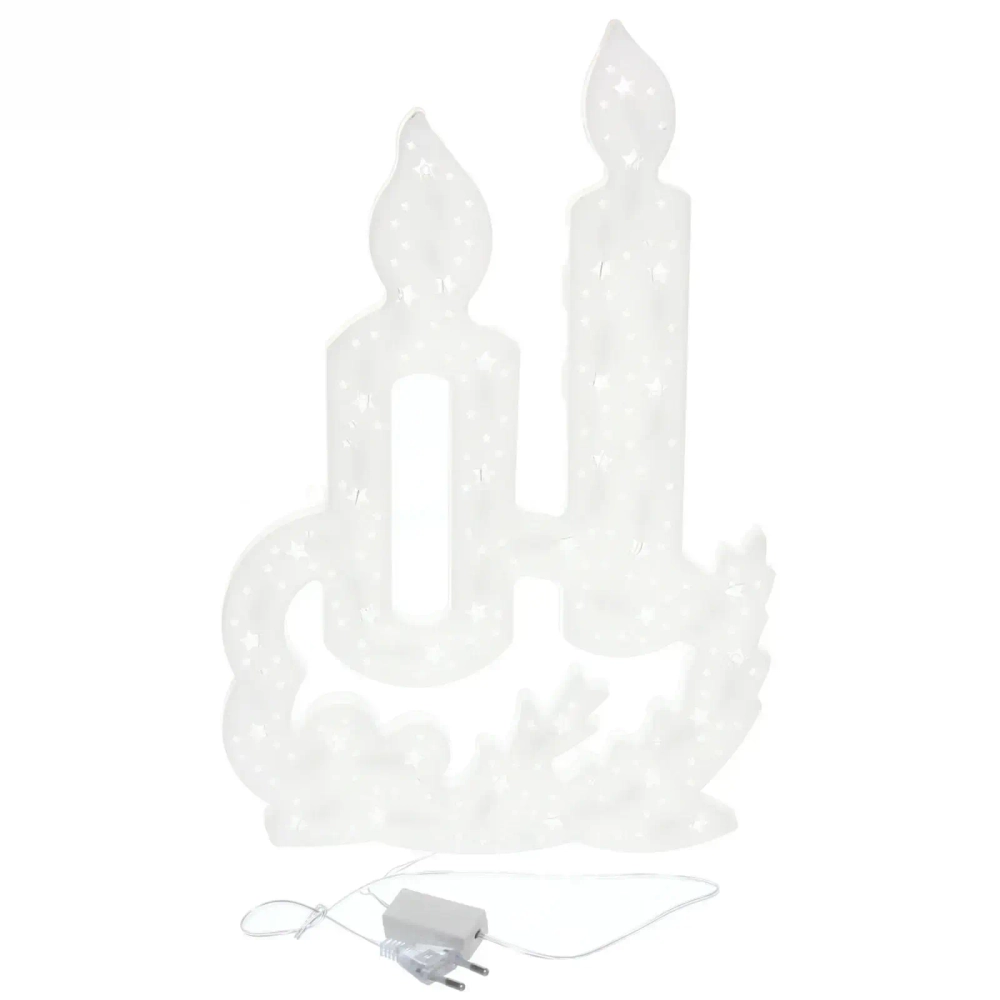 Фигура светодиодная 40см,»Свечи» мультицвет