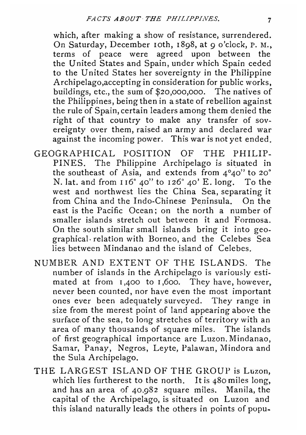 Facts about the Philippines | John W Taylor