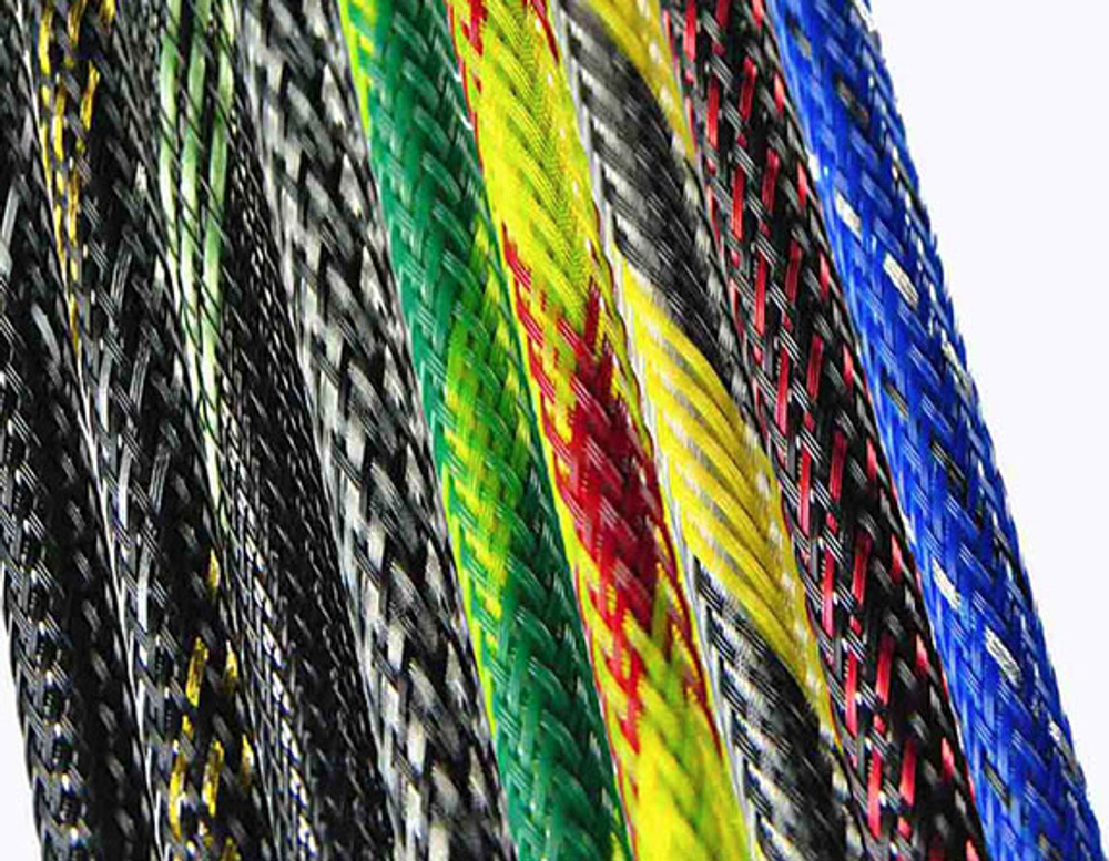 Кабельная оплетка FRH-016 (16,0мм.) полиэстеровая чёрно-белая (250 шт.)