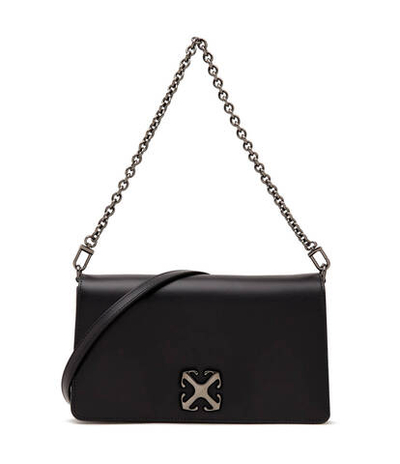 Кожаная сумка через плечо OFF-WHITE - черный(OWNN173S 24LEA002)