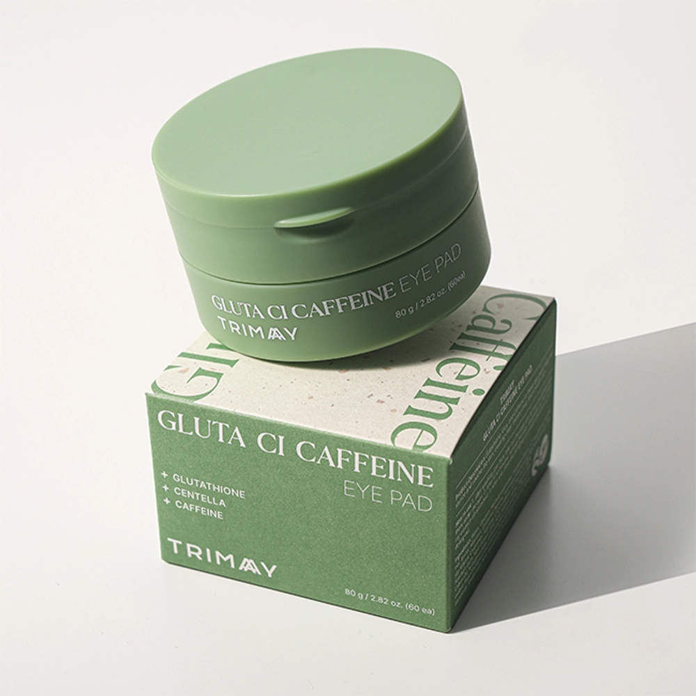 Trimay Увлажняющие и осветляющие пэды для кожи вокруг глаз Gluta Ci Caffeine Eye Pad, 60 шт