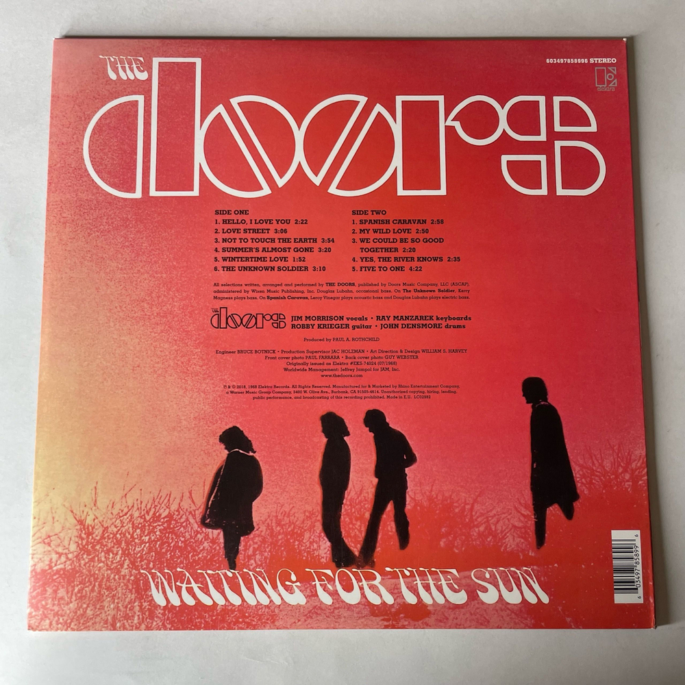 Виниловая пластинка LP The Doors Waiting For The Sun (ЕU 2018)