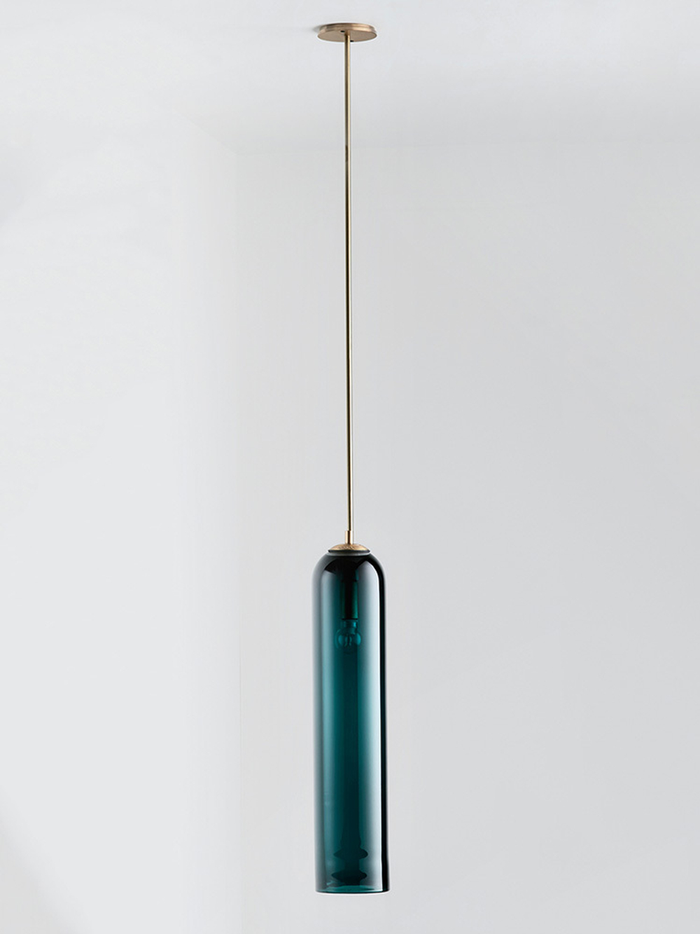 Потолочный дизайнерский светильник Float Capped by Articolo Lighting (зеленый)