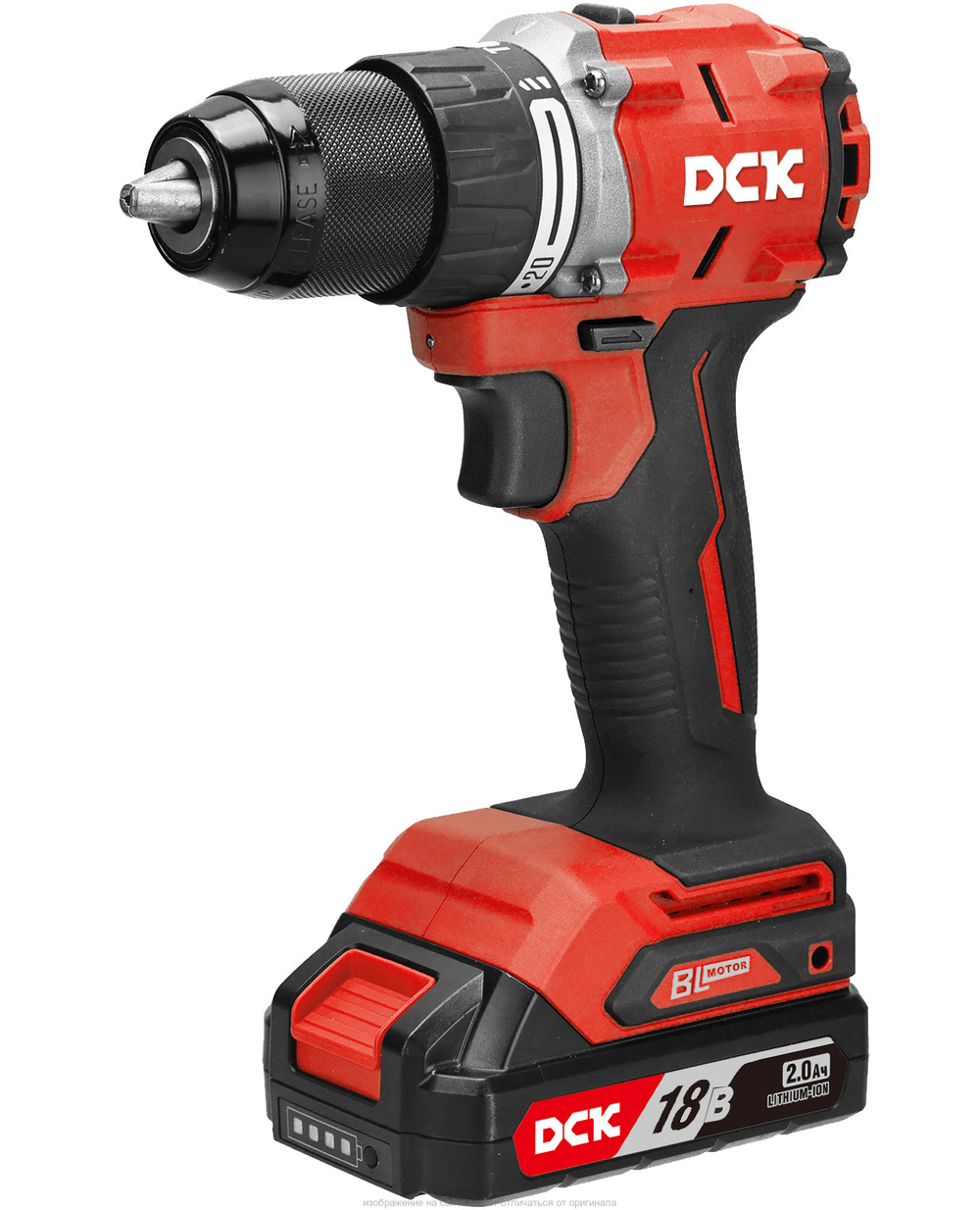 Дрель-шуруповерт аккум бесщеточная DCK KDJZ2060 18В, 60Нм, 2*2А/ч кейс