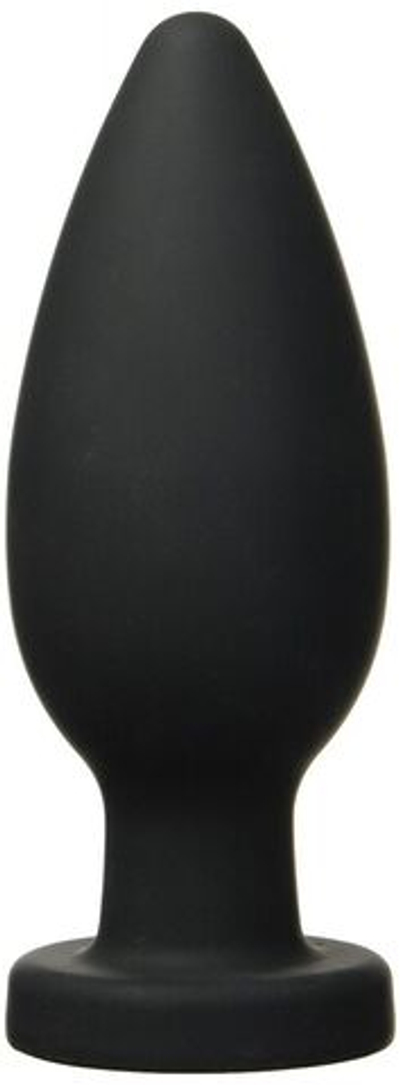 Чёрная анальная пробка XXL - 17,1 см.