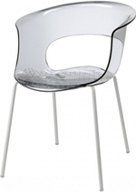 Кресло прозрачное Scab Design Miss B Antishock coated frame, прозрачный