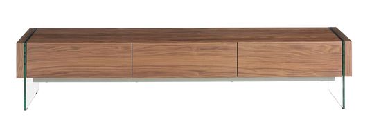 Тумба под ТВ CP1803-TV-NOGAL 3085 Angel Cerda цвет орех/прозрачный