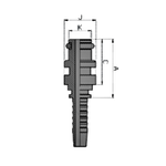 Фитинг DN 06 Staplelock SAE J1467 d=9.9 STECK 15