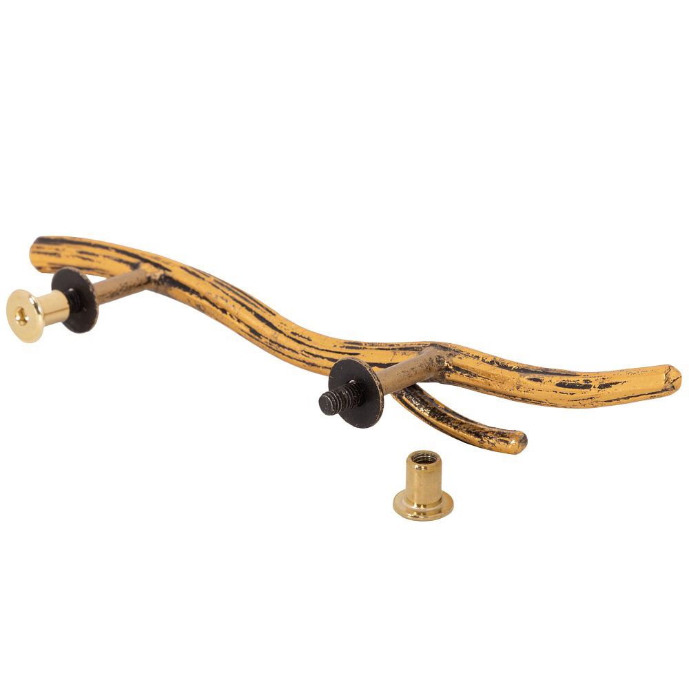 Ручка скоба мебельная Арт Бранч mini левая Амбер