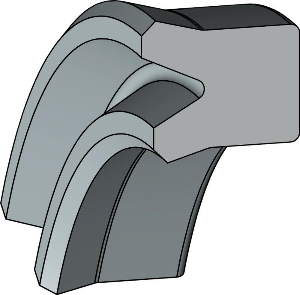 A161-080/1 PU Высокоэффективное U-образное штоковое уплотнение 80-92-8,5