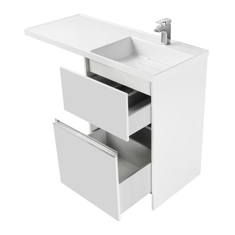 Тумба с раковиной AQUATON Лондри 60 + Лондри 120 правая