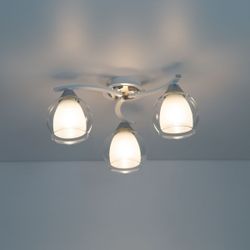 Citilux Кристи CL152130 Люстра потолочная Белая Хром