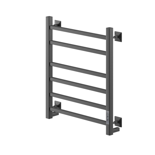 Полотенцесушитель MIXLINE FORTUNE  60х50 (таймер, 323 Вт, 6 перекладин) электрический ЧЕРНЫЙ