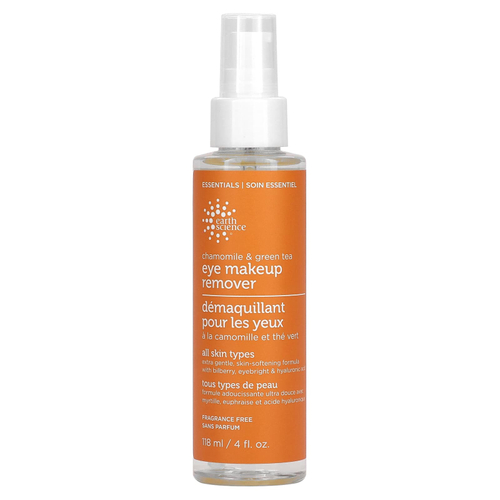Earth Science, Средство для снятия макияжа с глаз с ромашкой и зеленым чаем, без отдушек, 118 мл (4 жидк. Унции)