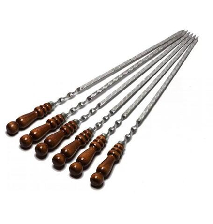 Шампур с деревянной ручкой 55/16