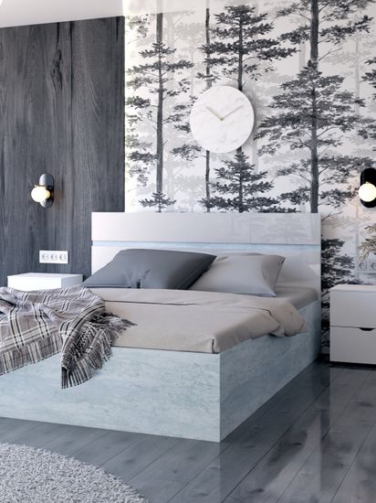 цемент светлый / белоснежный глянец