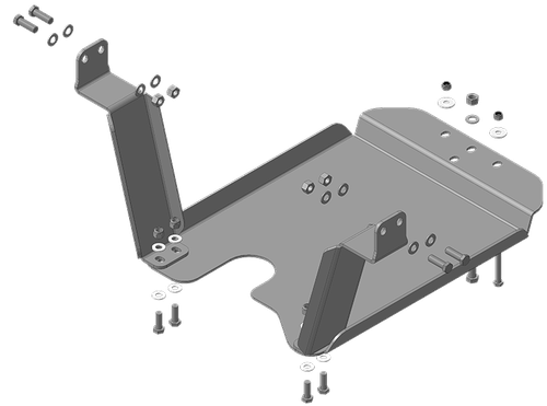 Усиленная защита Motodor картера двигателя. 6 мм, сталь. для Mercedes Arocs 2020-н.в. арт.21225