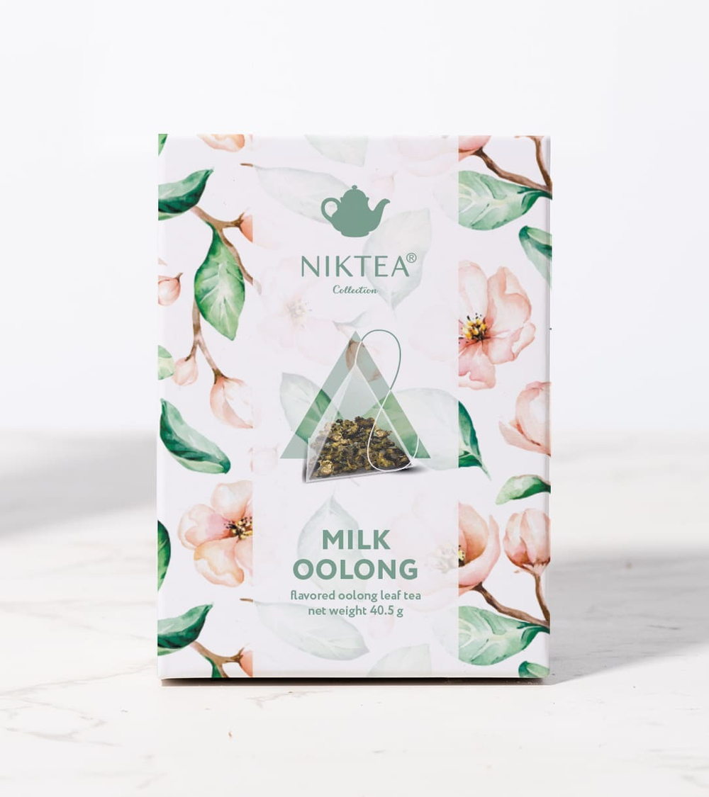 Чай в пирамидках NIKTEA Milk oolong, Молочный улун