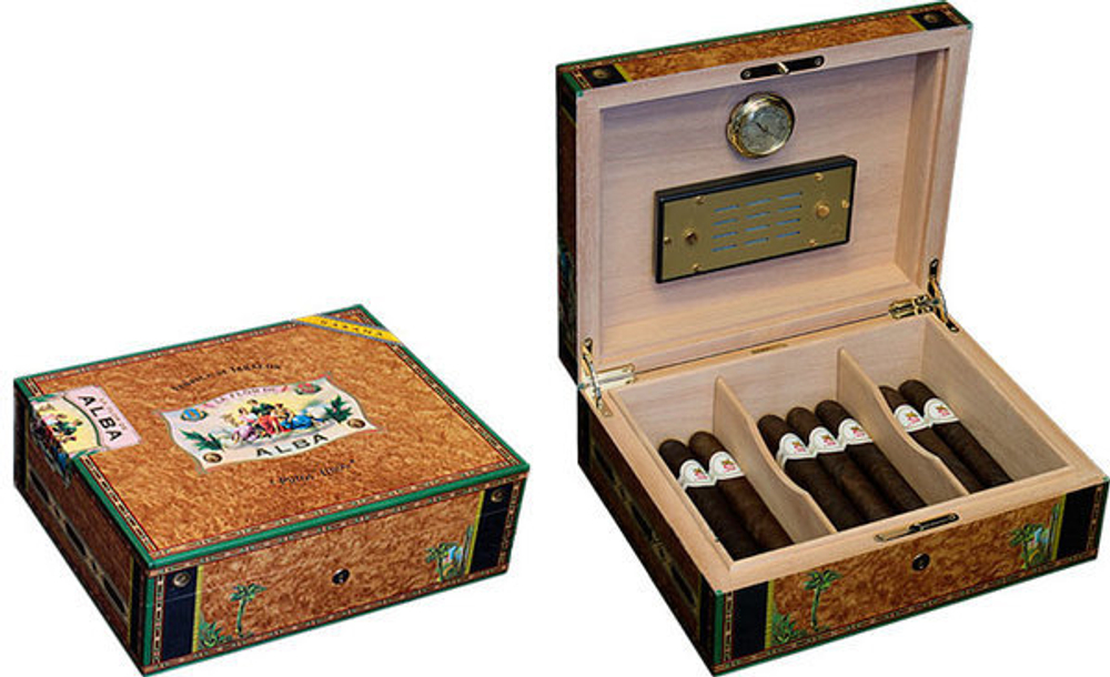 Хьюмидор Elie Bleu ALBA 75 cigars Natural Sycamor