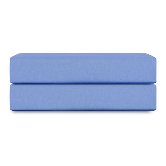 Простыня на резинке из премиального сатина сиреневого цвета из коллекции essential, 180х200х30 см