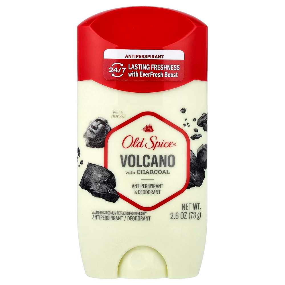 Old Spice, Антиперспирант и дезодорант, Volcano с древесным углем, 73 г (2,6 унции)