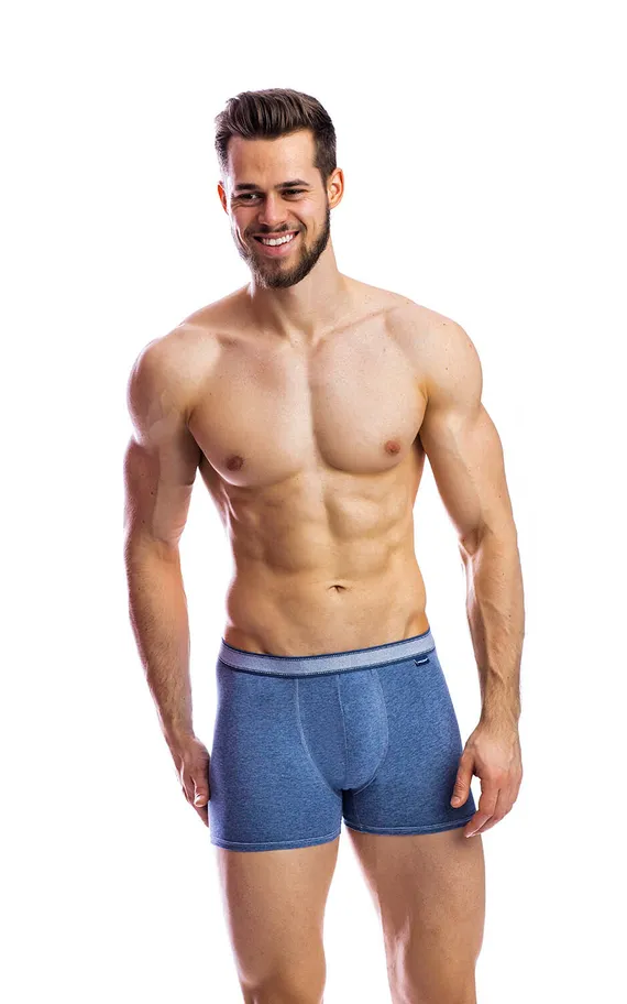 Мужские трусы BB99 Меланж Синий