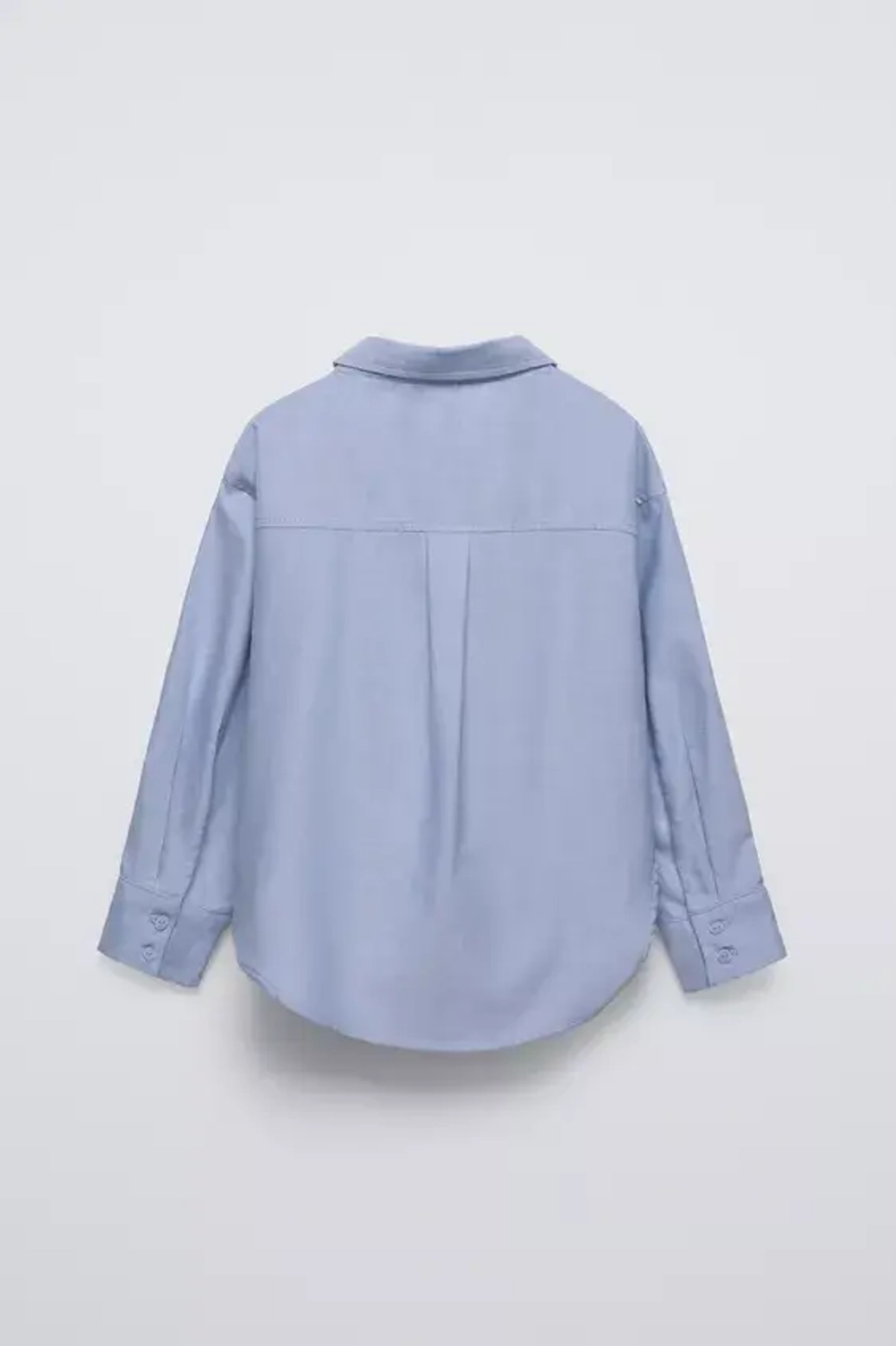 ZARA РУБАШКА ОКСФОРД И ТОП В РУБЧИК, ГОЛУБОЙ