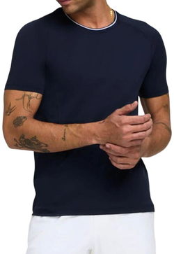 Теннисная футболка Wilson Team Seamless Crew T-Shirt - classic navy