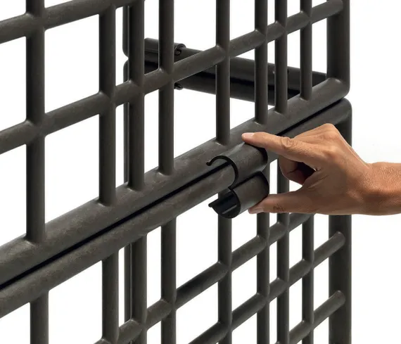 Кашпо модульное Sipario 3, 211х70 см, зеленое