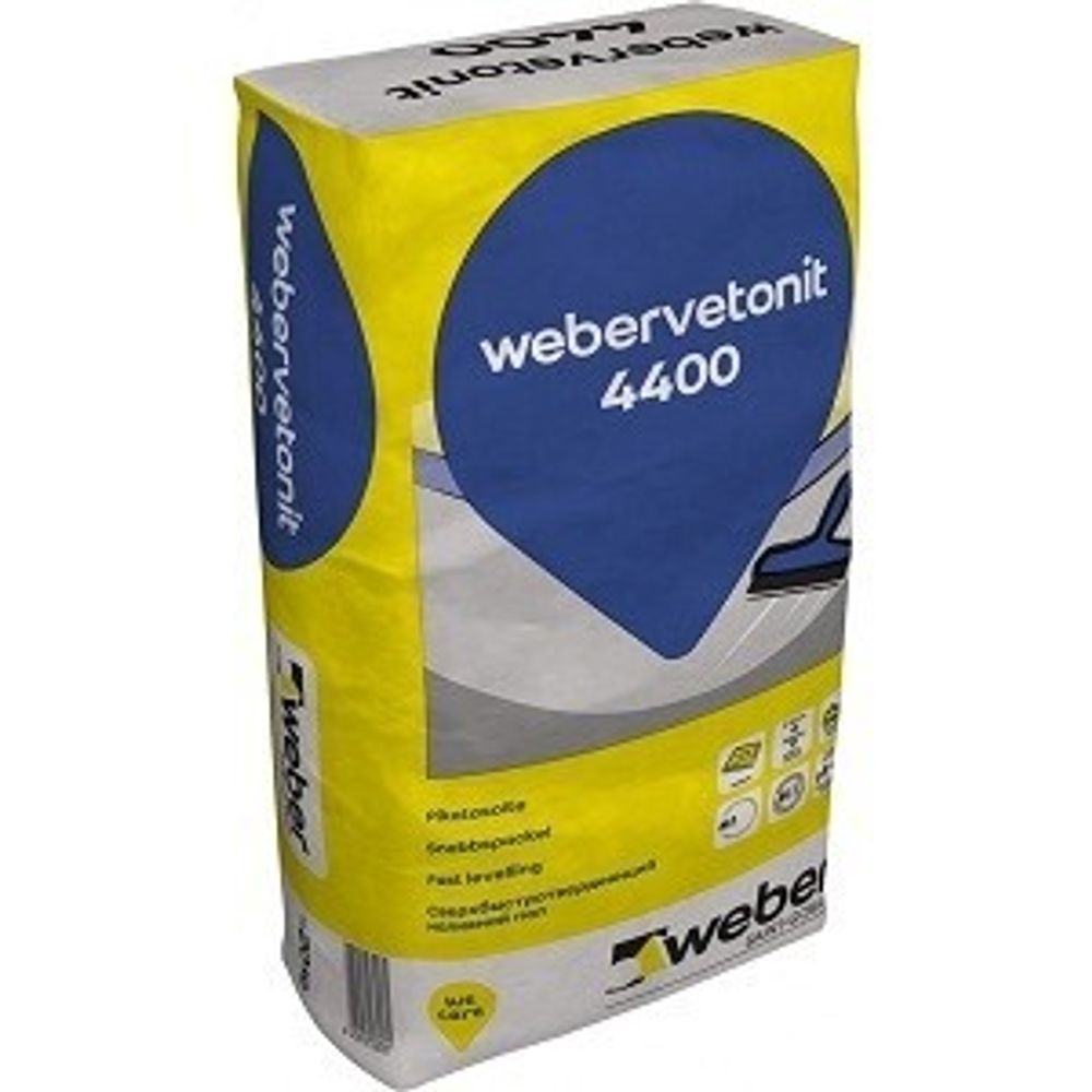 Стяжка для пола weber vetonit 4400 ремонтная 20кг