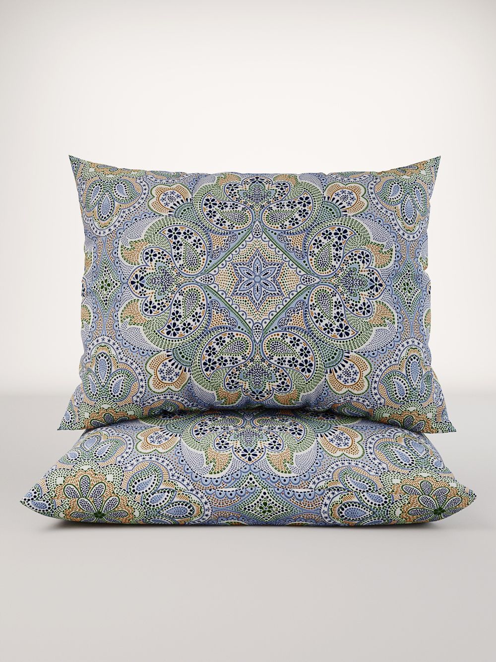 Постельное белье "Бисер" 2-спальный   наволочки 50х70 2шт Простынь на резинке 160х200 см  Пододеяльник 175х215 см  Сказка сатин