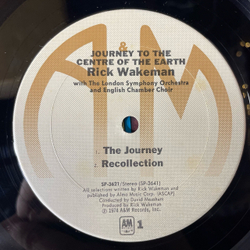 Винтажная виниловая пластинка LP Rick Wakeman Journey To The Centre Of The Earth (США 1974)