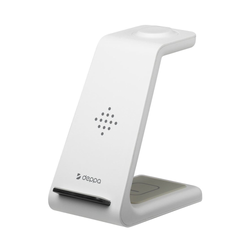 Зарядная станция 3 в 1 Charging Stand: iPhone, Apple Watch, Airpods, 17,5 Вт, белая
